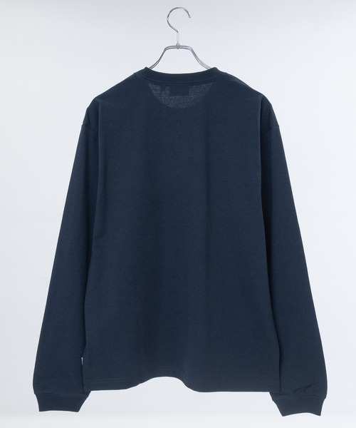 JOHN'S CLOSET（ジョンズクローゼット）の「【15】〔DISCUS/ディスカス〕USAコットンブレンド オーバルワッペン ワンポイント刺繍 ロングスリーブTシャツ（Tシャツ/カットソー・メンズ・ネイビー/ホワイト/グレー/杢グレー/ブラック・MEDIUM/LARGE）」の16枚目の写真