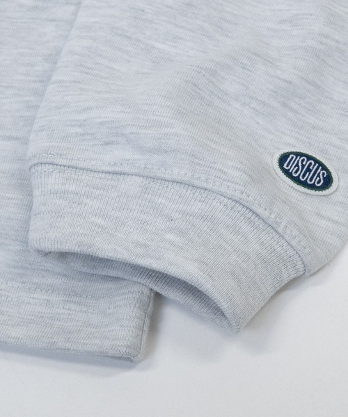 JOHN'S CLOSET（ジョンズクローゼット）の「【15】〔DISCUS/ディスカス〕USAコットンブレンド オーバルワッペン ワンポイント刺繍 ロングスリーブTシャツ（Tシャツ/カットソー・メンズ・ネイビー/ホワイト/グレー/杢グレー/ブラック・MEDIUM/LARGE）」の10枚目の写真