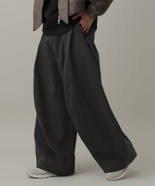 LAND MUSEUM（ランドミュージアム）の「LAND MUSEUM／ボリュームワイドパンツ（その他パンツ・メンズ・ダークグレー/ベージュ/ブラック/ホワイト・LARGE/MEDIUM）」の3枚目の写真
