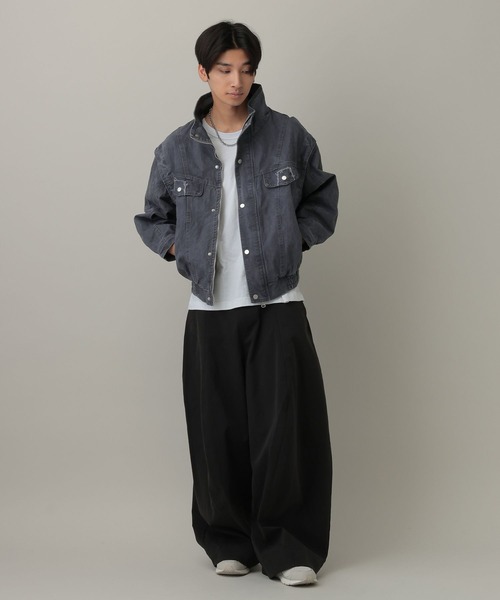 LAND MUSEUM（ランドミュージアム）の「LAND MUSEUM／ボリュームワイドパンツ（その他パンツ・メンズ・ダークグレー/ベージュ/ブラック/ホワイト・LARGE/MEDIUM）」の10枚目の写真