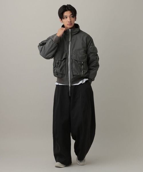 LAND MUSEUM（ランドミュージアム）の「LAND MUSEUM／ボリュームワイドパンツ（その他パンツ・メンズ・ダークグレー/ベージュ/ブラック/ホワイト・LARGE/MEDIUM）」の13枚目の写真