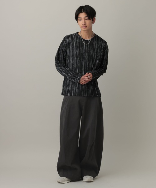 LAND MUSEUM（ランドミュージアム）の「LAND MUSEUM／ボリュームワイドパンツ（その他パンツ・メンズ・ダークグレー/ベージュ/ブラック/ホワイト・LARGE/MEDIUM）」の20枚目の写真