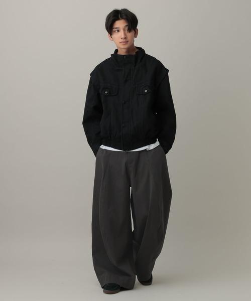 LAND MUSEUM（ランドミュージアム）の「LAND MUSEUM／ボリュームワイドパンツ（その他パンツ・メンズ・ダークグレー/ベージュ/ブラック/ホワイト・LARGE/MEDIUM）」の22枚目の写真