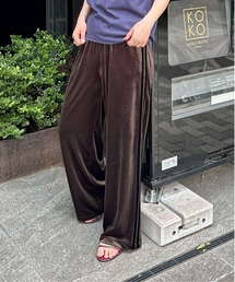 【セットアップ可】ベロアラインパンツ