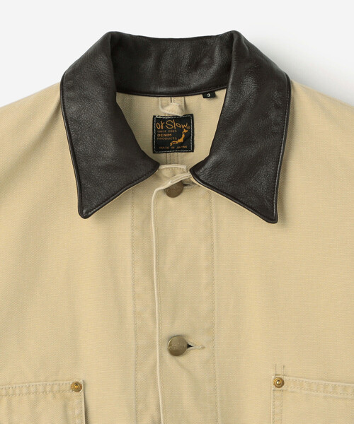 orSlow（オアスロウ）の「orSlow | 〈別注〉RELAX FIT DUCK COVERALL MEN（カバーオール・メンズ・ベージュ・3/2）」の4枚目の写真