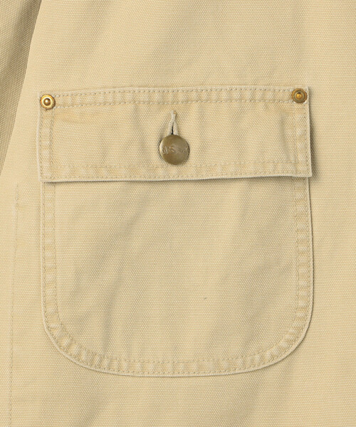 orSlow（オアスロウ）の「orSlow | 〈別注〉RELAX FIT DUCK COVERALL MEN（カバーオール・メンズ・ベージュ・3/2）」の5枚目の写真