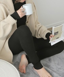 HUG.U（ハグユー）の「「素肌感覚」綿100% ニットレギンス（レギンス/スパッツ）」