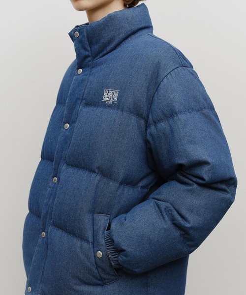 MARITHE + FRANCOIS GIRBAUD(マリテフランソワジルボー)の「CLASSIC LOGO DENIM DOWN JACKET(ダウンジャケット/コート・レディース・ダークブルー・SMALL/MEDIUM/LARGE)」の5枚目の写真