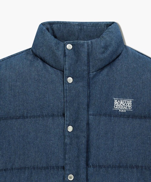 MARITHE + FRANCOIS GIRBAUD(マリテフランソワジルボー)の「CLASSIC LOGO DENIM DOWN JACKET(ダウンジャケット/コート・レディース・ダークブルー・SMALL/MEDIUM/LARGE)」の9枚目の写真