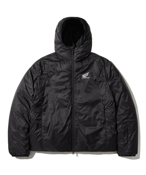 PHYPS MOTORCYCLE(フィップスモーターサイクル)の「H-Tech Non Quilting Hoodie Jacket Black(ダウンジャケット/コート・レディース・その他・LARGE/X-LARGE/SMALL/MEDIUM)」の2枚目の写真
