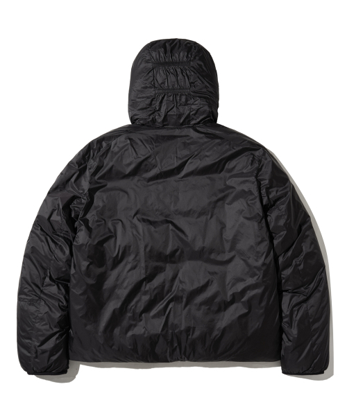 PHYPS MOTORCYCLE(フィップスモーターサイクル)の「H-Tech Non Quilting Hoodie Jacket Black(ダウンジャケット/コート・レディース・その他・LARGE/X-LARGE/SMALL/MEDIUM)」の3枚目の写真
