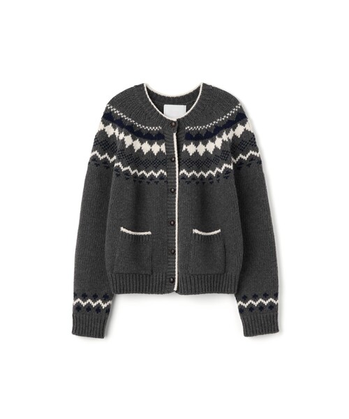 LENINA(レニーナ)の「ROSY wool cowichan cardigan_GRAY(カーディガン/ボレロ・レディース・グレー・FREE)」の1枚目の写真