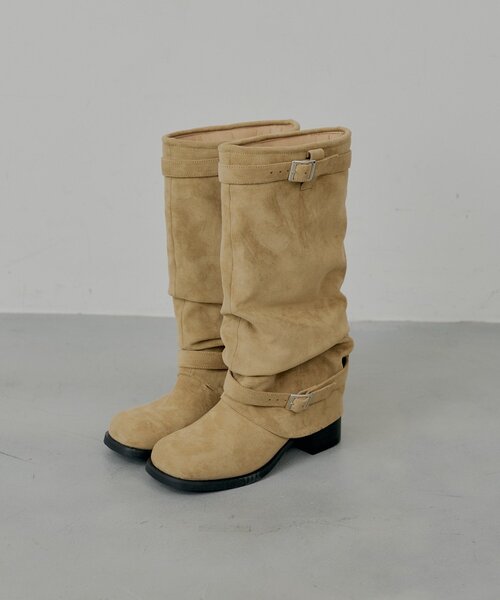 Chico（チコ）の「ミドルカバーブーツ（ブーツ・レディース・ブラウン/ベージュ/ブラック・SMALL/MEDIUM/LARGE）」の3枚目の写真