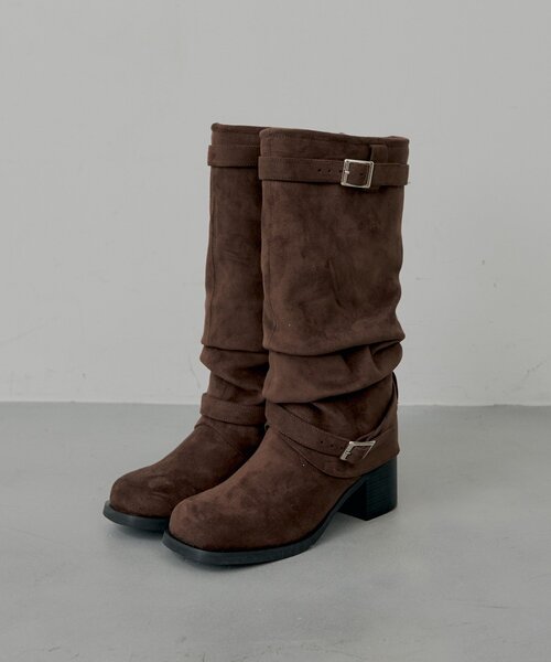 Chico（チコ）の「ミドルカバーブーツ（ブーツ・レディース・ブラウン/ベージュ/ブラック・SMALL/MEDIUM/LARGE）」の4枚目の写真