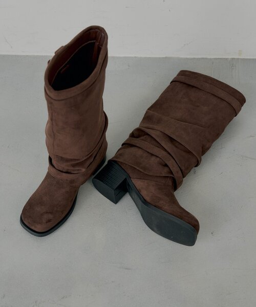 Chico（チコ）の「ミドルカバーブーツ（ブーツ・レディース・ブラウン/ベージュ/ブラック・SMALL/MEDIUM/LARGE）」の10枚目の写真