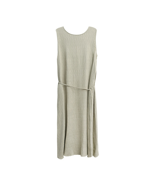 SLOWLOLLI（スローローリ）の「[カラー追加] バックスリットプリーツミディドレス_5カラー（ワンピース・レディース・Beige/アイボリー/ブラック/カーキ/ブルー・FREE）」の4枚目の写真