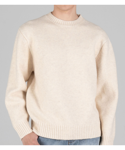 BUTTON SEOUL(ボタンソウル)の「ウールブレンドラウンドヘビーニット(アイボリー)(ニット/セーター・メンズ・その他・MEDIUM/LARGE/X-LARGE)」の7枚目の写真