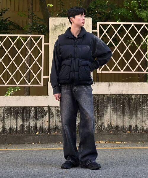 MASSNOUN（マスノウン）の「リラックスウォッシュドデニムポケット長袖シャツ MSFST001-BL（シャツ/ブラウス・レディース・その他・LARGE/MEDIUM/X-LARGE）」の8枚目の写真