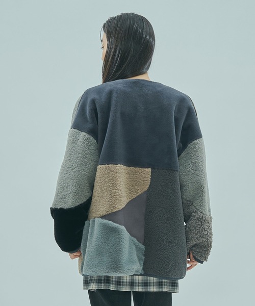 セール】PATCHWORK FAUXFUR COAT（その他アウター）｜ROSE BUD（ローズ