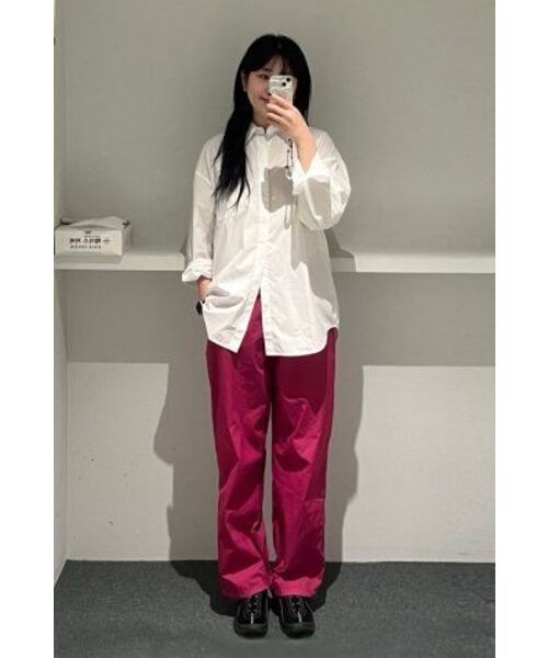 DRAW FIT（ドローフィット）の「ペーパーコットンオーバーサイズシャツ[ホワイト]（シャツ/ブラウス・メンズ・その他・LARGE/MEDIUM/X-LARGE）」の10枚目の写真