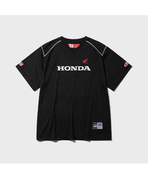 Motorcycle Piping Mesh Short Sleeve Black