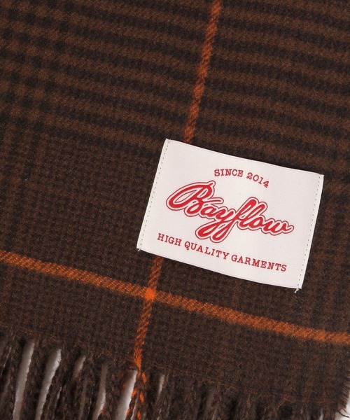 BAYFLOW(ベイフロー)の「アソートチェックマフラー(ストール/ショール・メンズ・ブラウン/グリーン/ネイビー・FREE)」の11枚目の写真