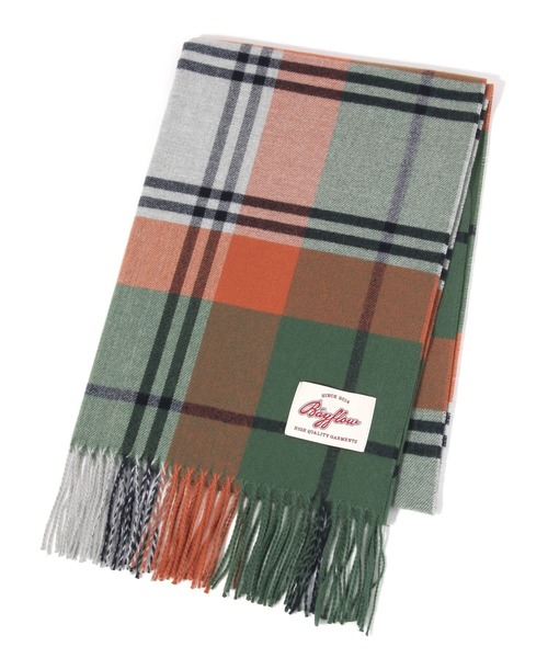 BAYFLOW(ベイフロー)の「アソートチェックマフラー(ストール/ショール・メンズ・ブラウン/グリーン/ネイビー・FREE)」の16枚目の写真