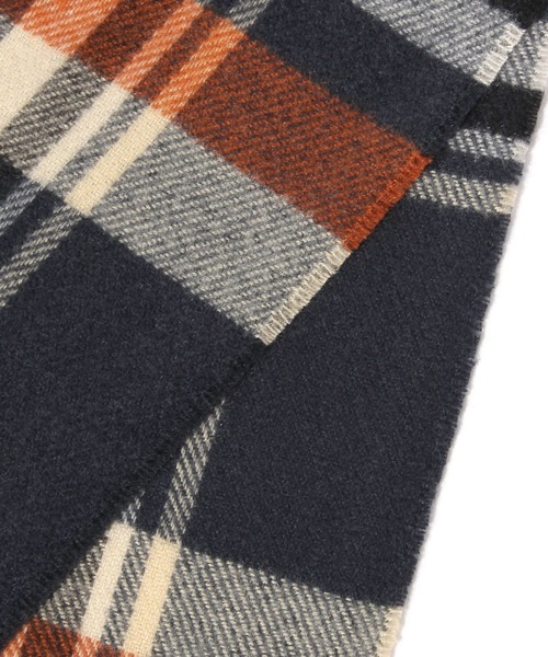BAYFLOW(ベイフロー)の「アソートチェックマフラー(ストール/ショール・メンズ・ブラウン/グリーン/ネイビー・FREE)」の4枚目の写真