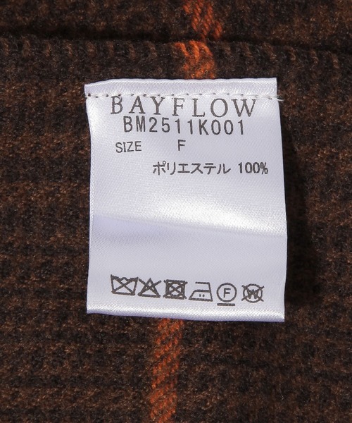 BAYFLOW(ベイフロー)の「アソートチェックマフラー(ストール/ショール・メンズ・ブラウン/グリーン/ネイビー・FREE)」の5枚目の写真