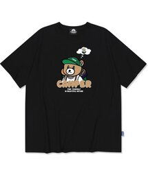 THINKING CAMPER BEAR GRAPHIC Tシャツ - ブラック