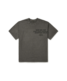 MMLG（エムエムエルジー）の「[Mmlg] LAYOUT WASHED HF-T (CHARCOAL)（Tシャツ/カットソー）」