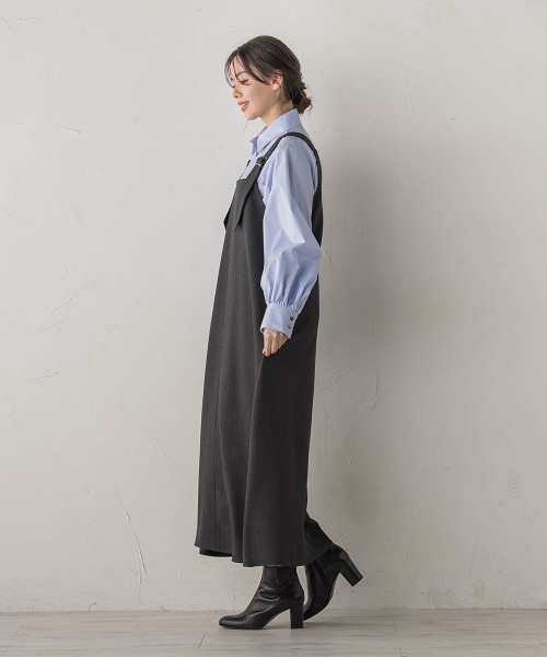 Droite lautreamont（ドロワットロートレアモン）の「ミックスツイードジャンスカ（ワンピース・レディース・ライトグレー/ブラウン/チャコールグレー・M）」の5枚目の写真