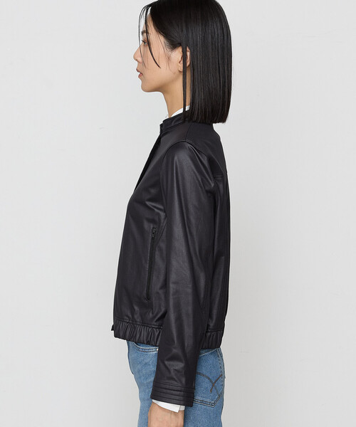 K.T KIYOKO TAKASE（キヨコタカセ）の「ポンチエンボス シングルジャケット（ライダースジャケット・レディース・ブラック・11号/7号/9号）」の11枚目の写真