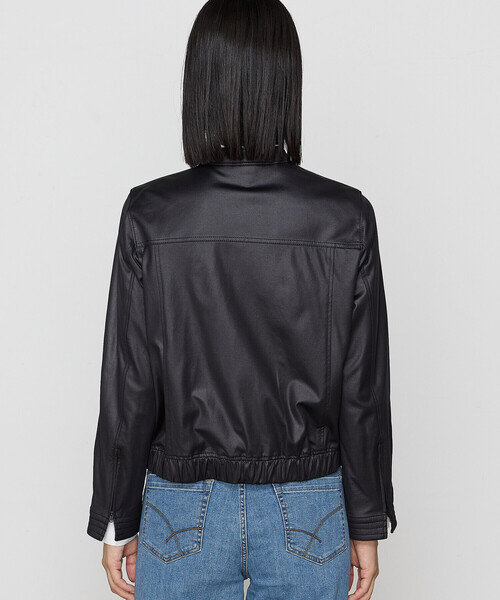 K.T KIYOKO TAKASE（キヨコタカセ）の「ポンチエンボス シングルジャケット（ライダースジャケット・レディース・ブラック・11号/7号/9号）」の12枚目の写真