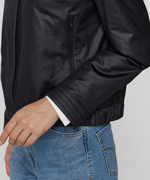 K.T KIYOKO TAKASE（キヨコタカセ）の「ポンチエンボス シングルジャケット（ライダースジャケット・レディース・ブラック・11号/7号/9号）」の14枚目の写真