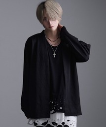 DISCOVERED ディスカバード / MOHAIR BORDER KNIT CARDIGAN モヘア