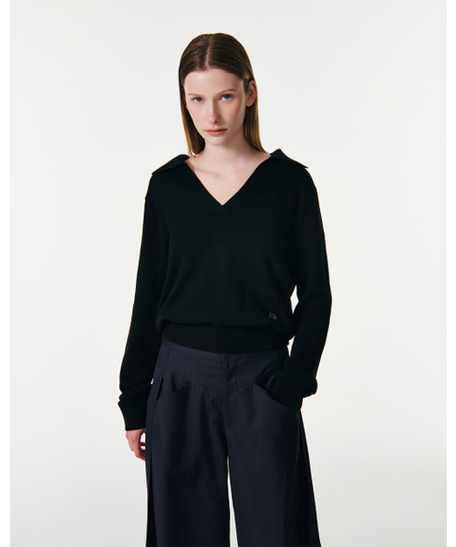CURRENT（カレント）の「BELLA V-NECK PULLOVER KNIT [BLACK]（ニット/セーター・レディース・その他・SMALL/MEDIUM）」の8枚目の写真