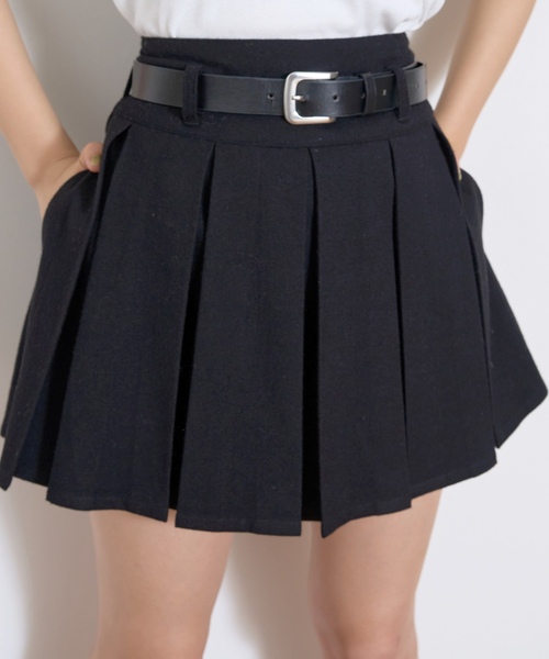 LOVETOXIC(ラブトキシック)の「【起毛】ベルトつきプリーツスカート(スカート・キッズ・グレー/ブラウン/アイボリー/ブラック・S:140cm/M:150cm/L:160cm/130cm)」の12枚目の写真