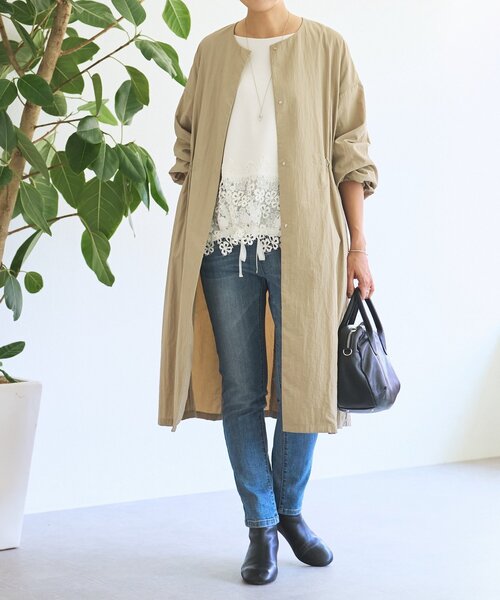 BEARDSLEY（ビアズリー）の「ダンボール裾レースプルオーバー（Tシャツ/カットソー・レディース・ブラック/ホワイト・FREE）」の20枚目の写真