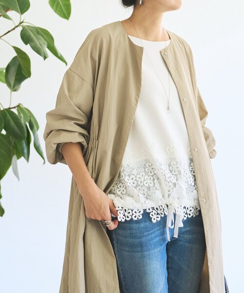 BEARDSLEY（ビアズリー）の「ダンボール裾レースプルオーバー（Tシャツ