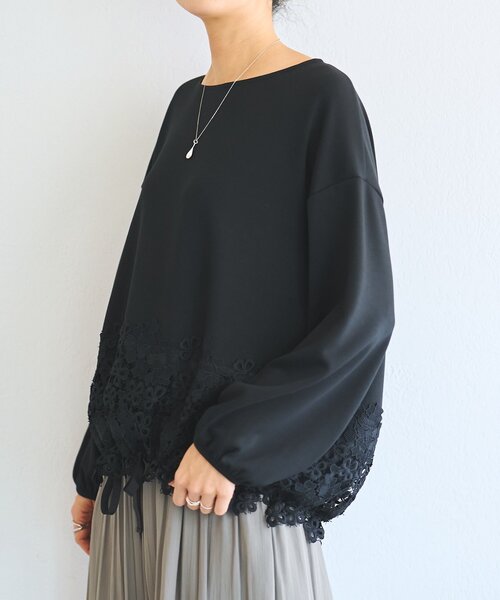 ダンボール裾レースプルオーバー（Tシャツ/カットソー）｜BEARDSLEY