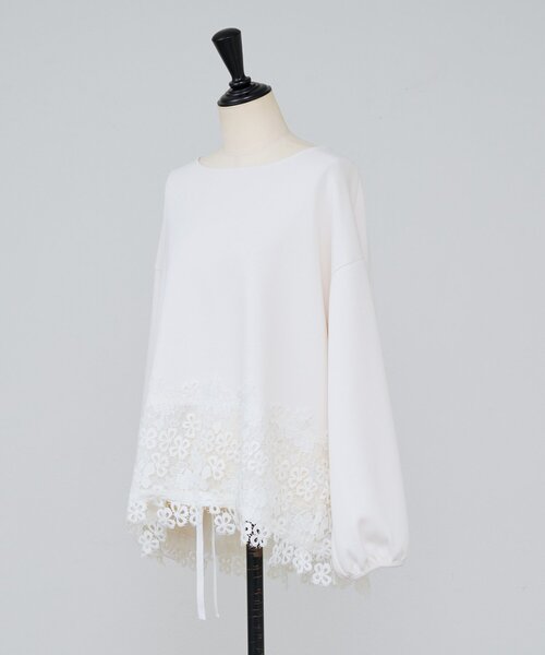 ダンボール裾レースプルオーバー（Tシャツ/カットソー）｜BEARDSLEY