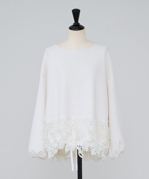 ダンボール裾レースプルオーバー（Tシャツ/カットソー）｜BEARDSLEY