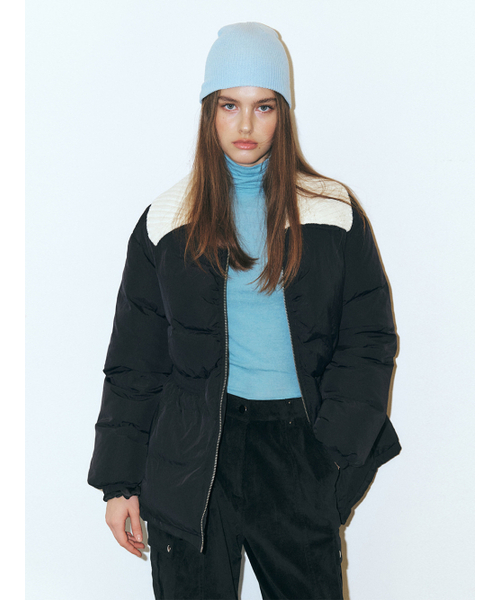 ETMON(エトモン)の「Knit-Collar Duck Down Padding, Black(ダウンジャケット/コート・レディース・その他・FREE)」の2枚目の写真