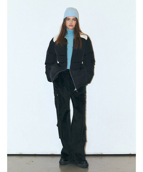 ETMON(エトモン)の「Knit-Collar Duck Down Padding, Black(ダウンジャケット/コート・レディース・その他・FREE)」の4枚目の写真