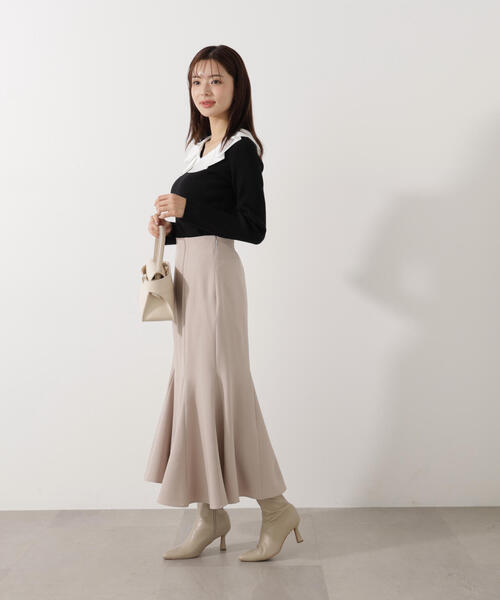 PROPORTION BODY DRESSING（プロポーションボディドレッシング）の「ハイウエストマーメイド / 1216120207（スカート・レディース・ベージュ/ピンク/ブラウン/ブルー・MEDIUM/P/S/PSS/SMALL）」の6枚目の写真