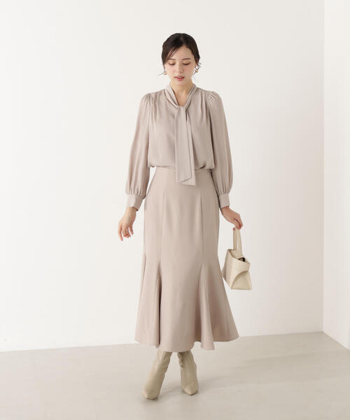 PROPORTION BODY DRESSING（プロポーションボディドレッシング）の「ハイウエストマーメイド / 1216120207（スカート・レディース・ベージュ/ピンク/ブラウン/ブルー・MEDIUM/P/S/PSS/SMALL）」の8枚目の写真