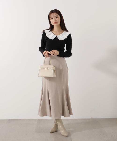 PROPORTION BODY DRESSING（プロポーションボディドレッシング）の「ハイウエストマーメイド / 1216120207（スカート・レディース・ベージュ/ピンク/ブラウン/ブルー・MEDIUM/P/S/PSS/SMALL）」の3枚目の写真