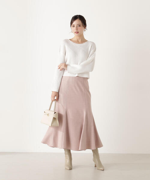 PROPORTION BODY DRESSING（プロポーションボディドレッシング）の「ハイウエストマーメイド / 1216120207（スカート・レディース・ベージュ/ピンク/ブラウン/ブルー・MEDIUM/P/S/PSS/SMALL）」の4枚目の写真