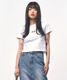 ロマンティッククロップTシャツホワイト